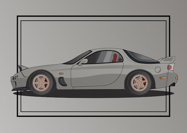 Vector mazda rx7