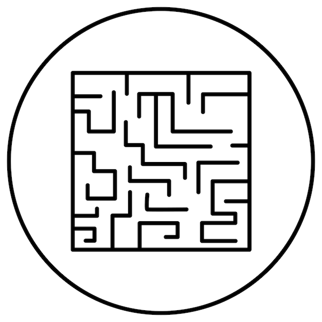 Maze Challengeアイコンのベクトル画像はプロジェクト管理に使用できます