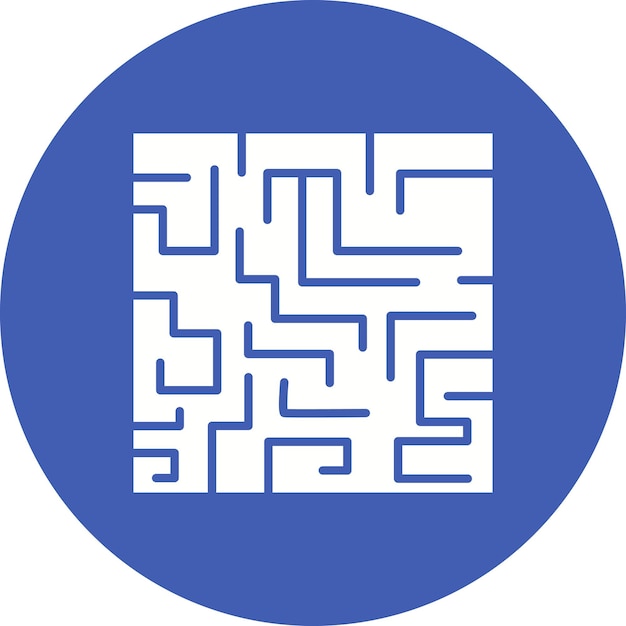 Векторное изображение значка Maze Challenge Может использоваться для управления проектами