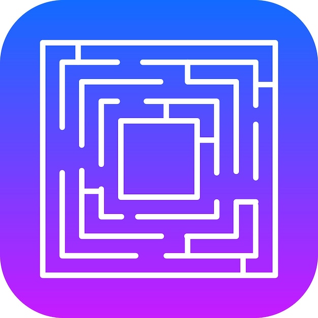 Maze Challenge Vector Illustration