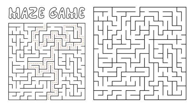 Игра лабиринт для детей сложная головоломка лабиринт с решением
