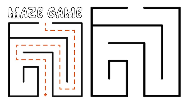 Игра лабиринт для детей простая головоломка лабиринт с решением