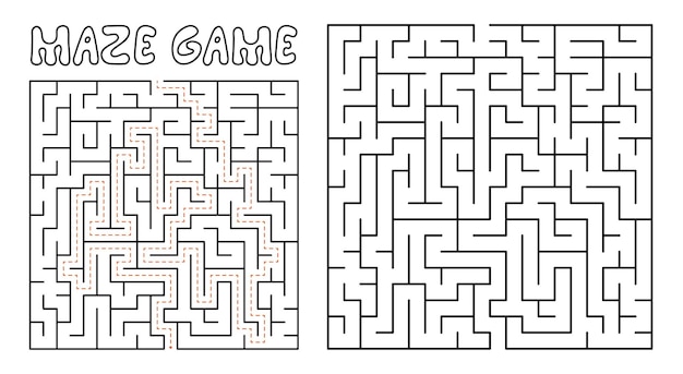 Maze game for kids complex maze puzzle with solution