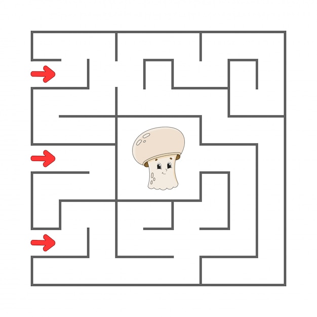 Vector maze. game for kids. funny labyrinth. education developing worksheet.