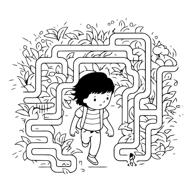 Maze game for kids Labyrinth conundrum