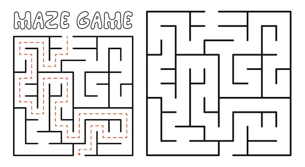 Maze game for kids Maze puzzle with solution