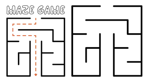 Maze game for kids Simple Maze puzzle with solution