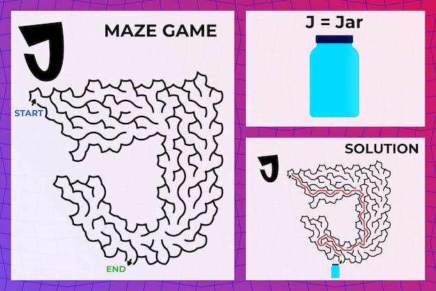 Maze game for kids