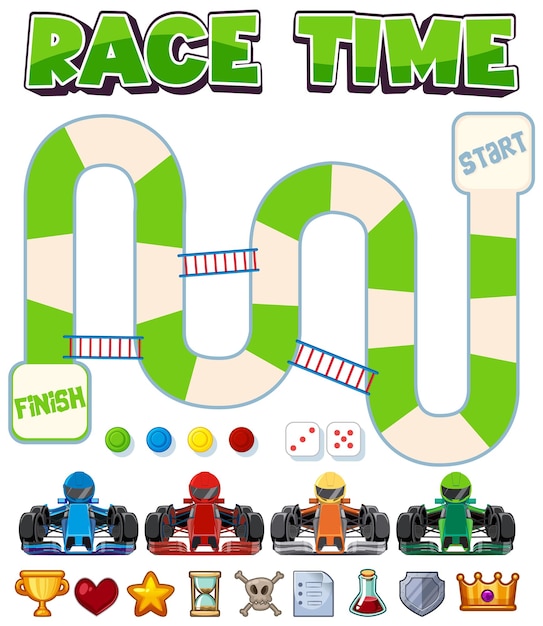 Maze Game Template with Car Racing Theme