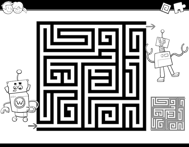 maze or labyrinth coloring page