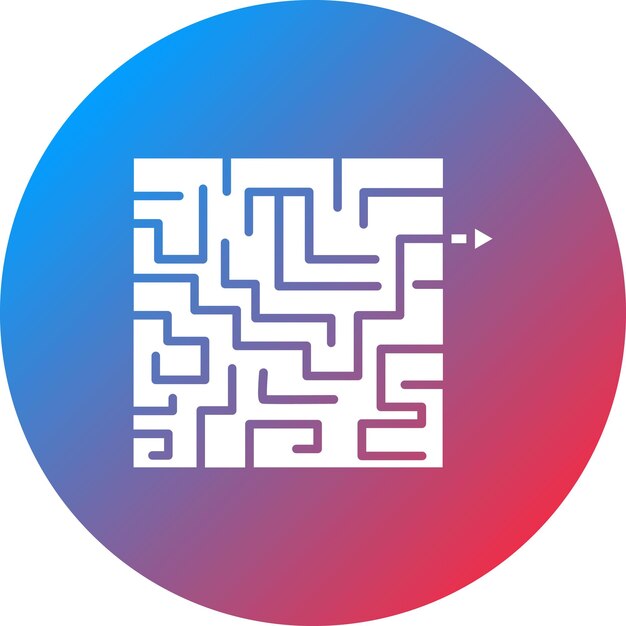 Maze Solution 아이콘 터 이미지는 프로젝트 관리에 사용할 수 있습니다.