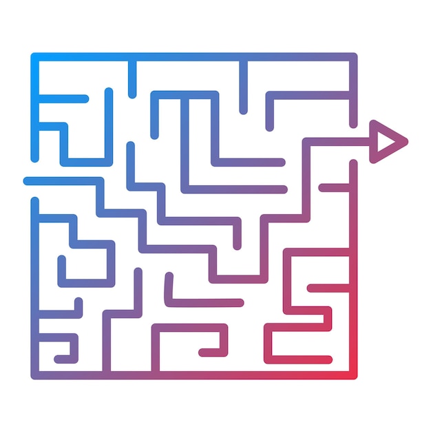 Maze Solution 아이콘 터 이미지는 프로젝트 관리에 사용할 수 있습니다.
