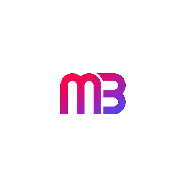 mb logo design, monogram vector