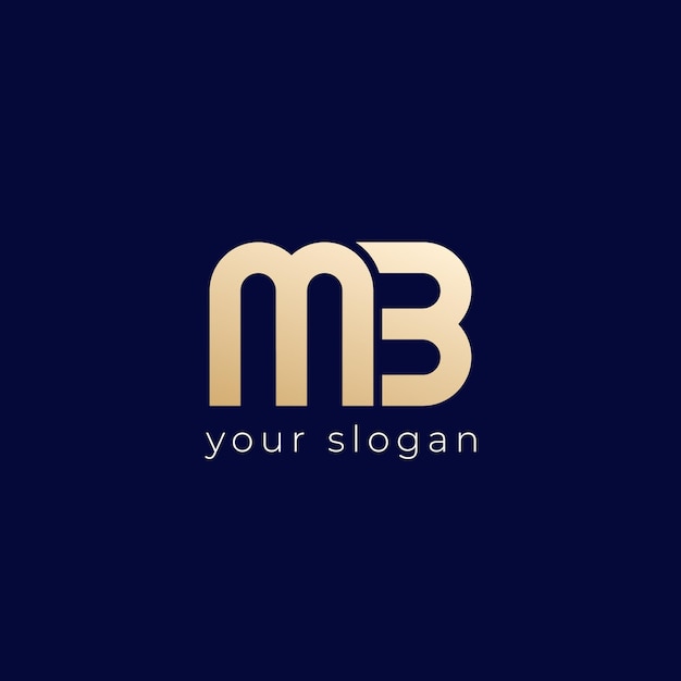 mb logo, monogram vector design