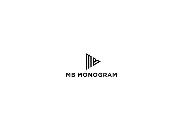 mb monogram logo design vector illustration