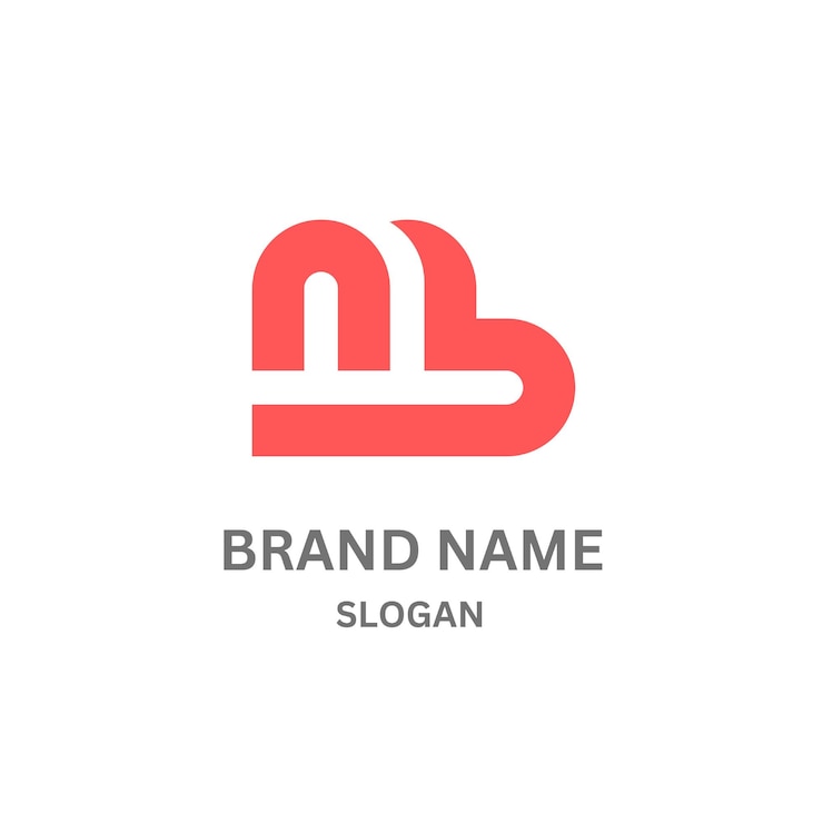 Vector mb237 letter mb logo design