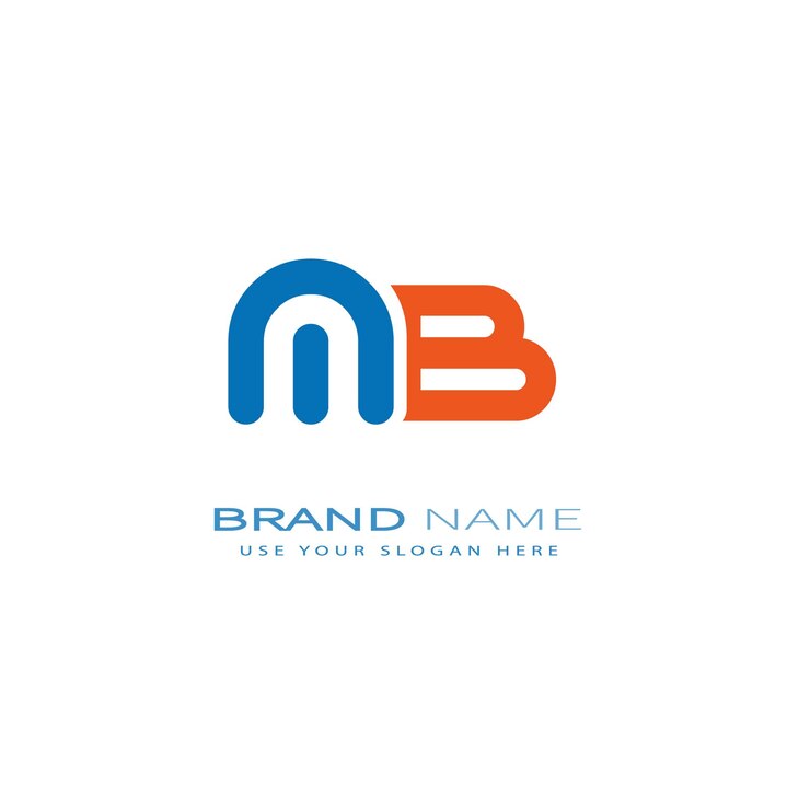 Vector mb345 letter mb logo design