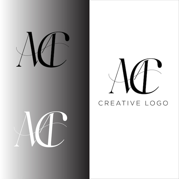 Premium Vector | Mc initial letter logo design