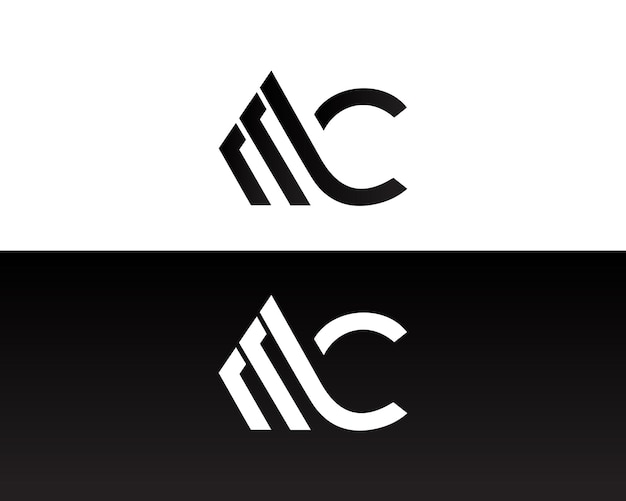 Вектор абстрактного логотипа MC Letter Design.