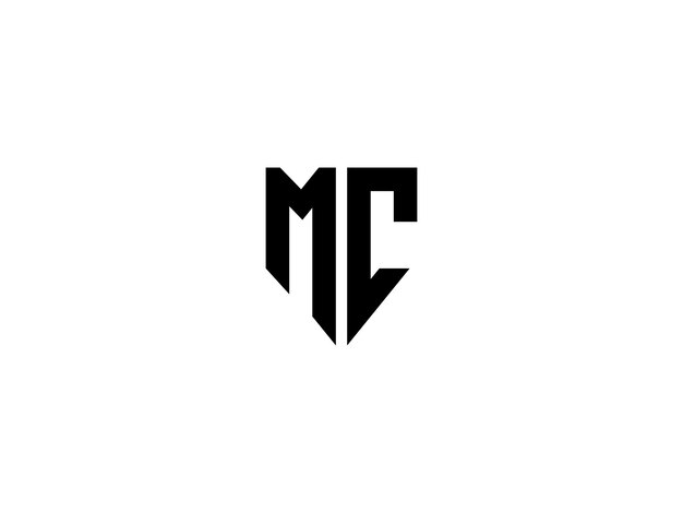 Vettore design del logo mc