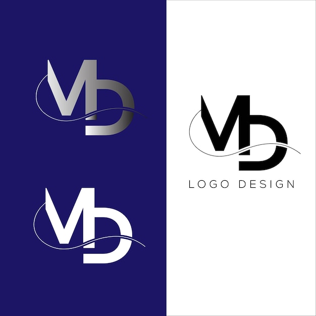 MD beginletter logo ontwerp