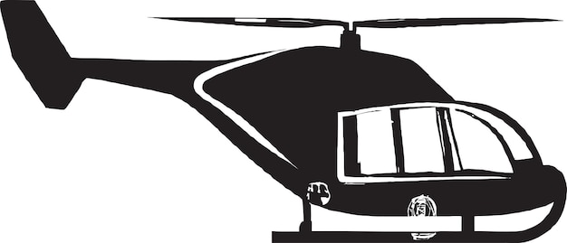 Vettore md helicopters md500 icon design