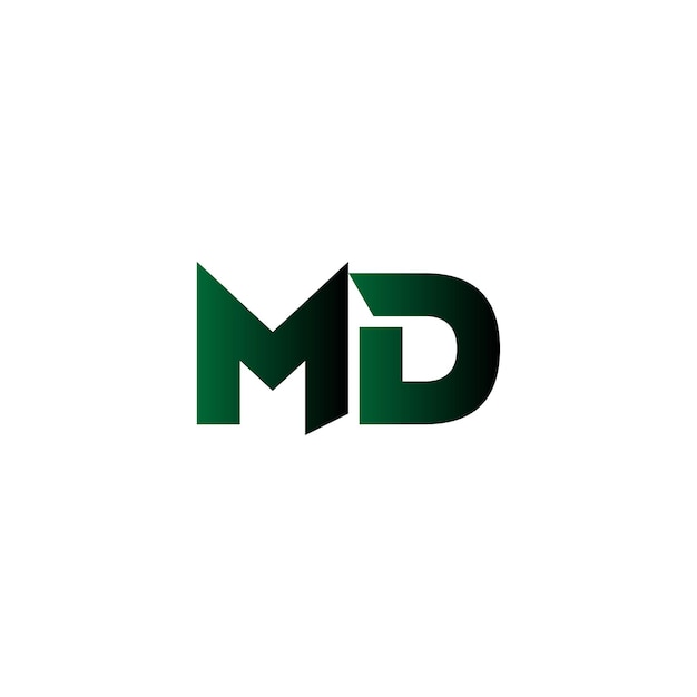 Vector md minimal logo