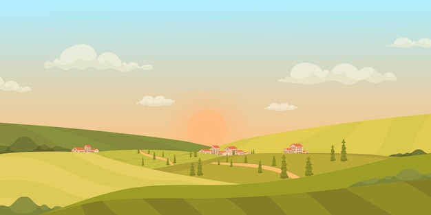 Vector meadows background