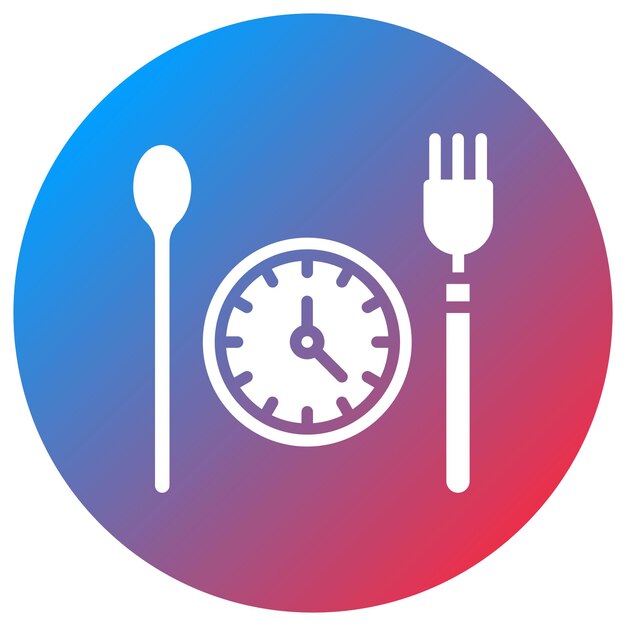 Vector mealtime icon vector image can be used for daycare