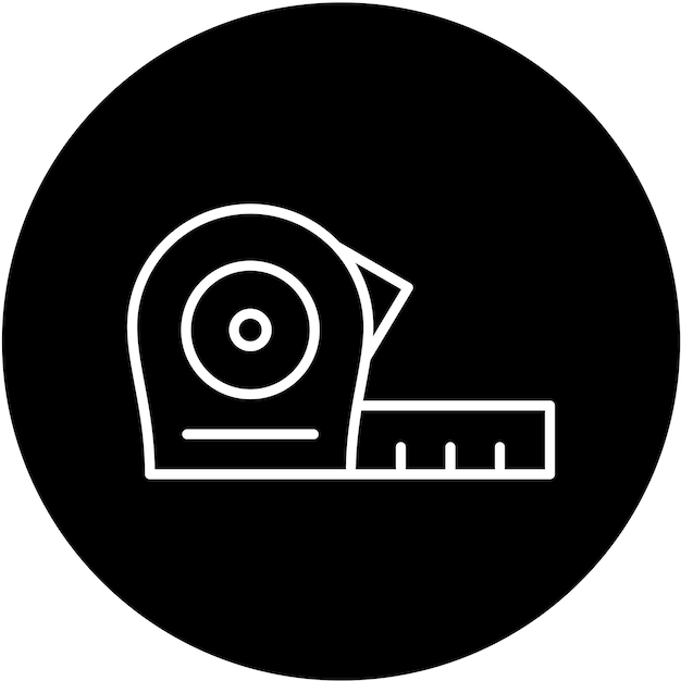 Measure tape icon style
