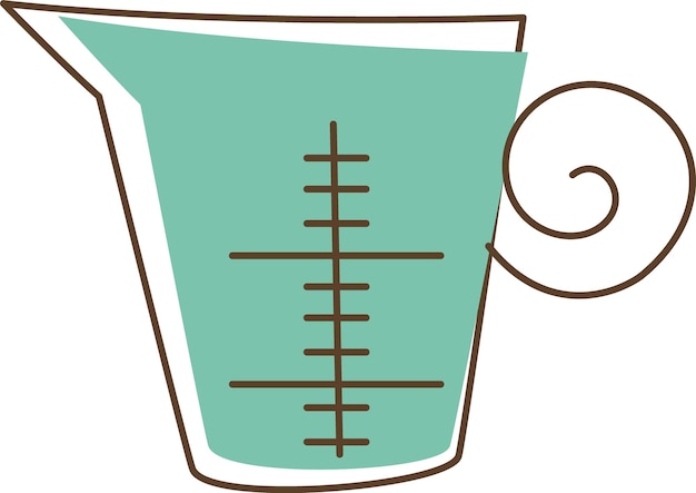 Icona della famiglia della tazza di misurazione