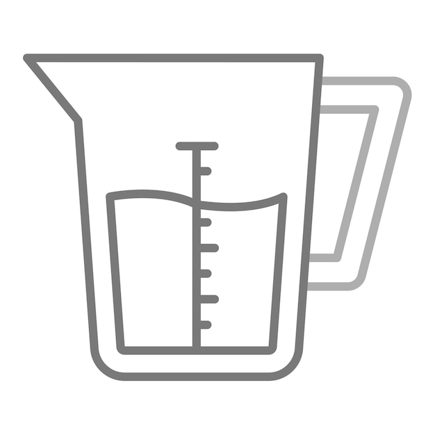 Vector measuring cup icon