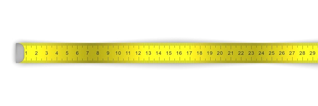 Measuring ruler tape for tool roulette template for your design