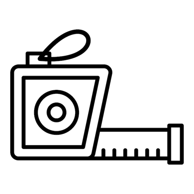 Measuring tape icon style
