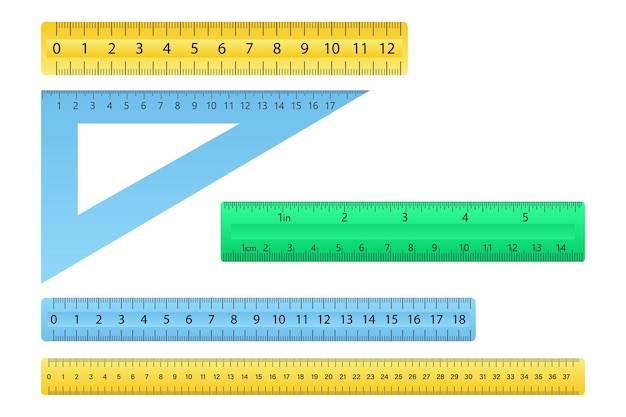 Measuring tape or ruler for mathematics