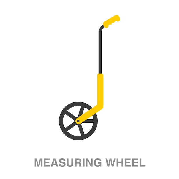 Иллюстрация измерительного колеса на прозрачном фоне