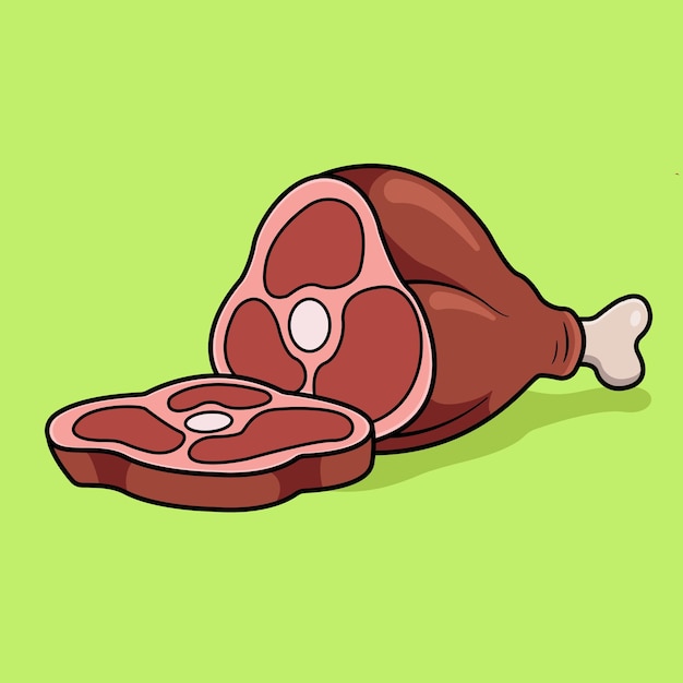 Vector meat the illustration