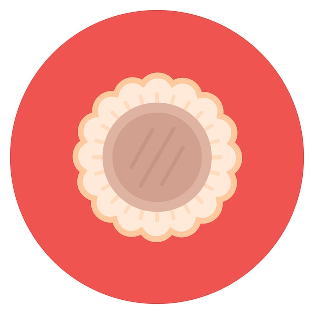 Meat Pie Flat Illustration