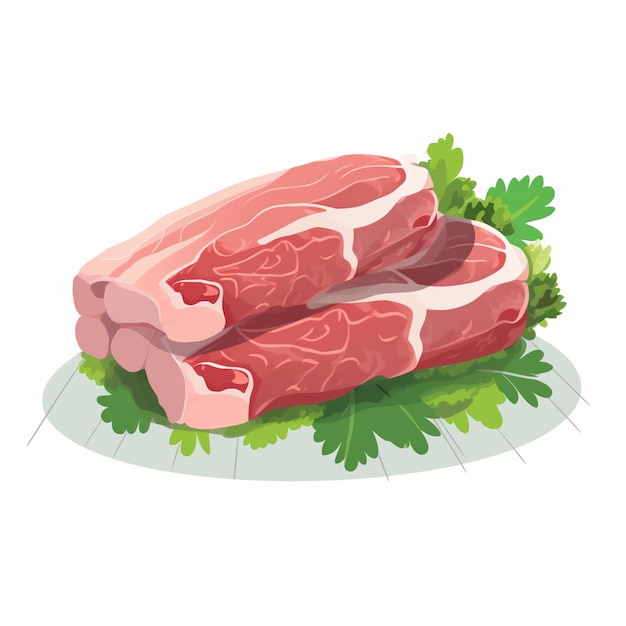 meat pork food vector design pig illustration isolated cooking icon animal farm restaura