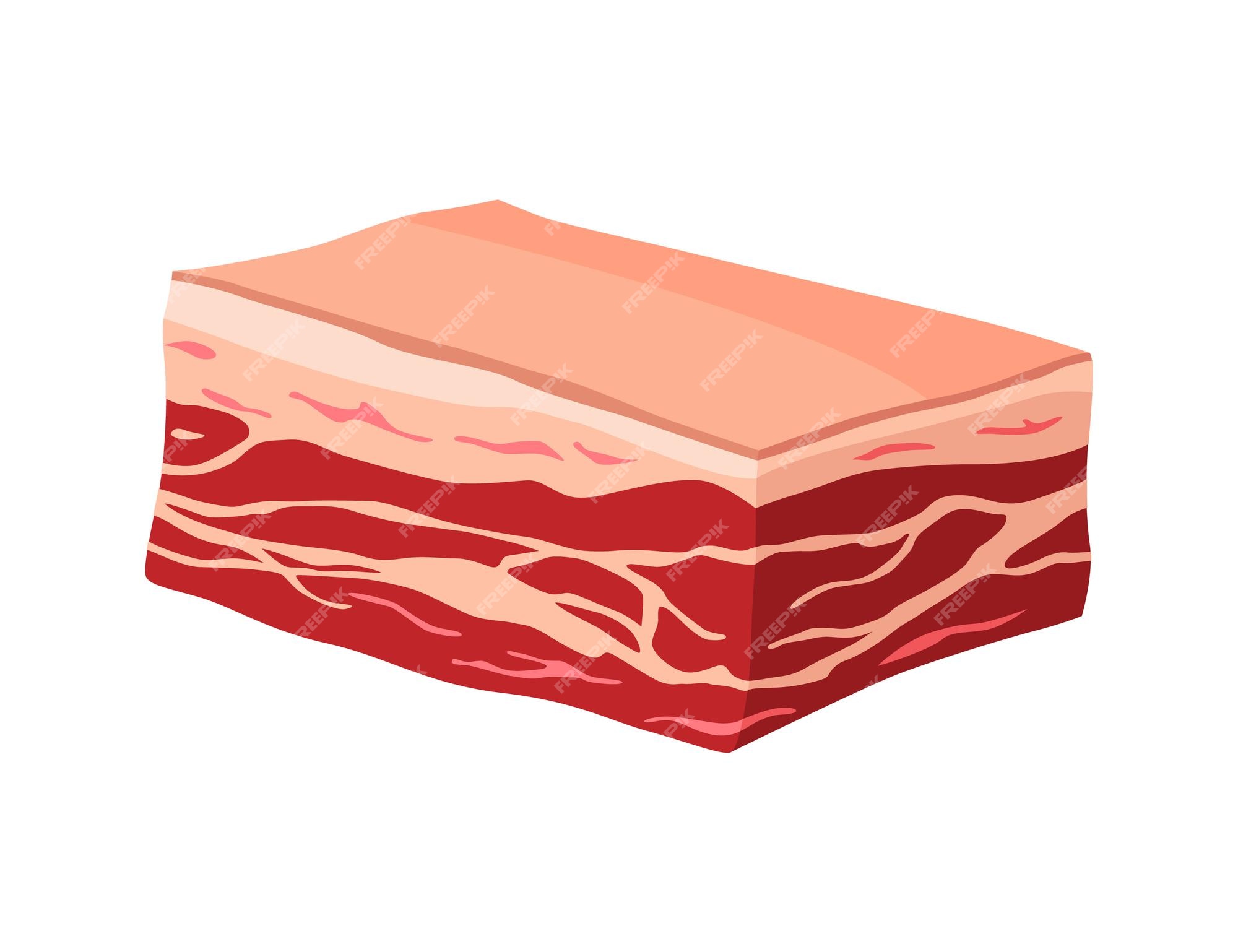 肉製品または生肉 ファーマーズマーケットやショップのコンセプト商品のイラスト Sponder プレミアムベクター