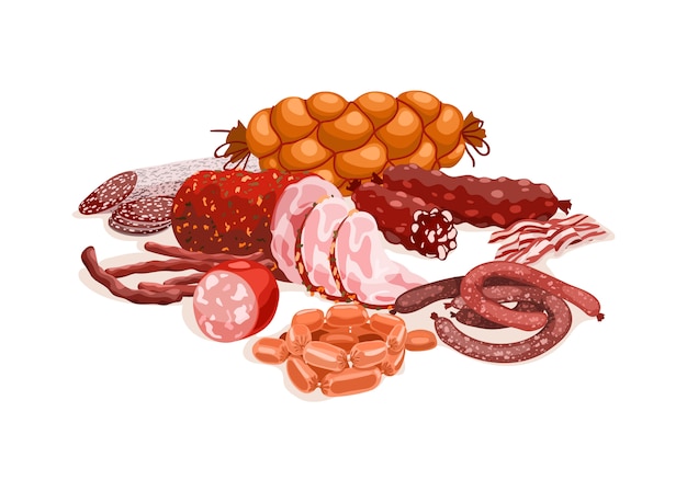 Vector meat products composition