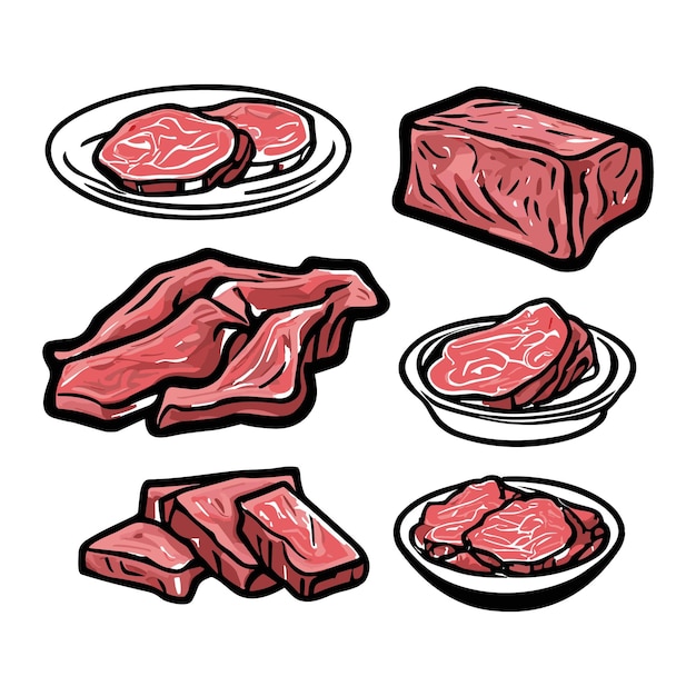 Vector meat set