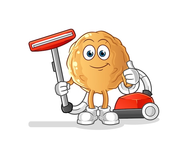 The meatball clean with a vacuum . character vector