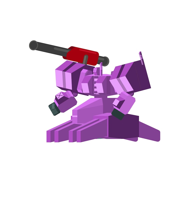 Vector mecha robot spider animation