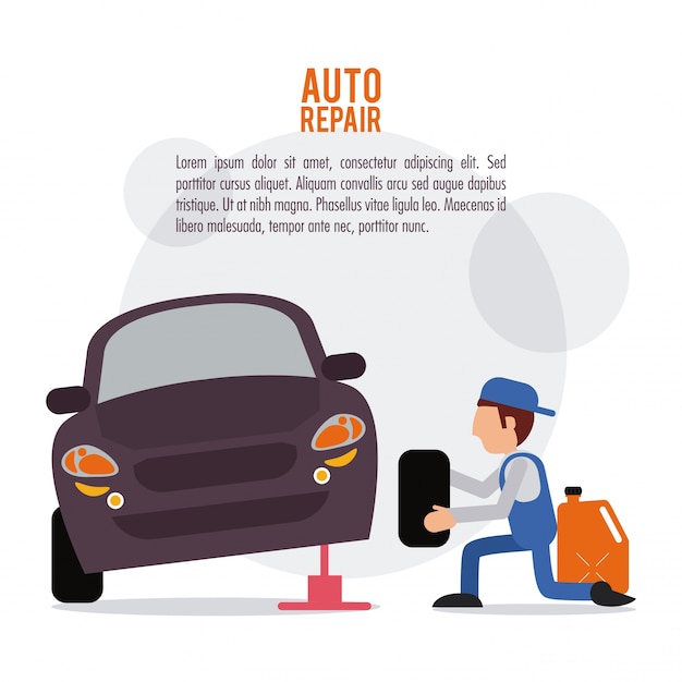mechanic auto rapair icon. 