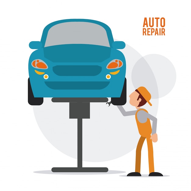 Mechanic auto repair icon