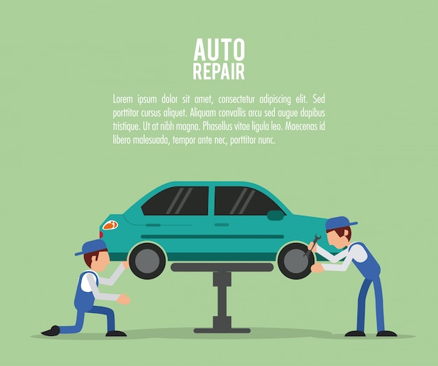 Mechanic auto repair icon