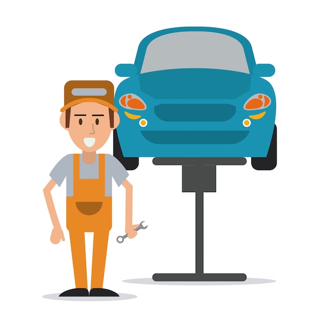 Mechanic auto repair icon