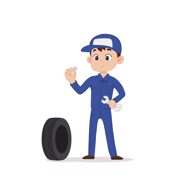 Mechanic cartoon characters