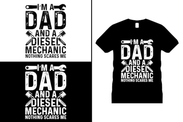 Mechanic Engineer T-shirt Design vector. Use for T shirts, mugs, stickers, etc.